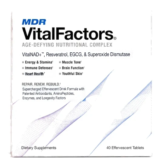 The VitalFactors box, 40 effervescent tablets